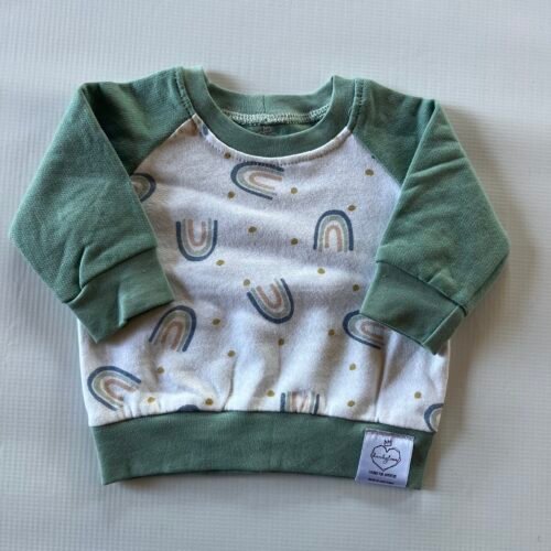 3-6  Rainbow Sage sweater