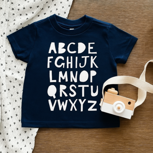 2-3 yrs Navy T-shirt ABCD