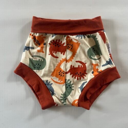 18-24 Dino shorties rust trim