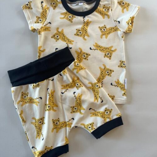 3-4 y Cheetah Set Black Trim