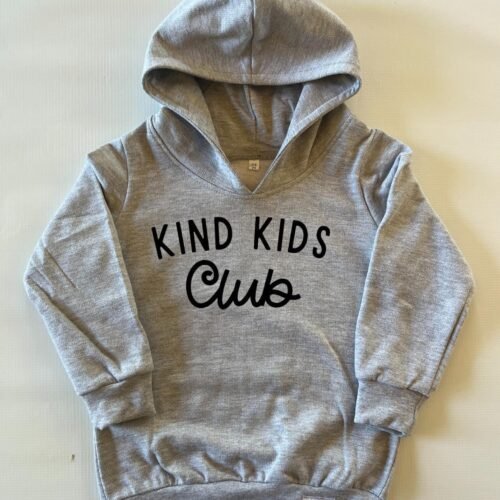 12-18 Grey Hoodie Kind Kids Club