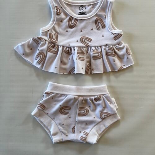 3-6m Rainbow Blush beach set